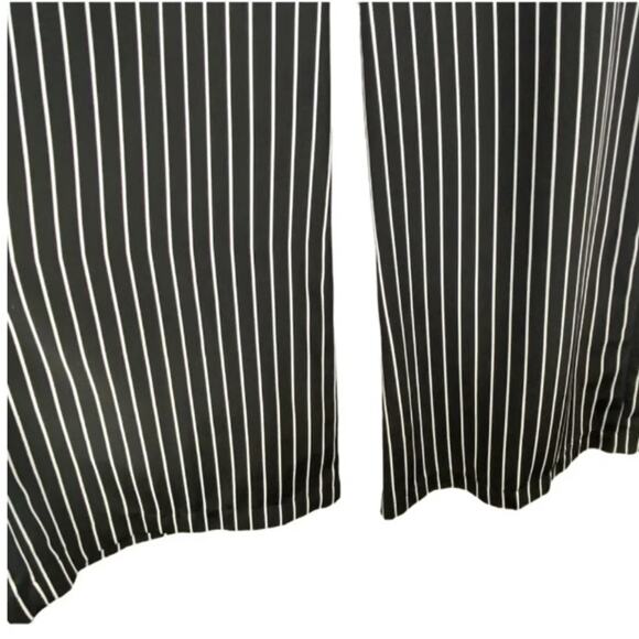 POLO RALPH LAUREN: Black/White Striped, Straight Leg Pants, Size L - Picture 2 of 8